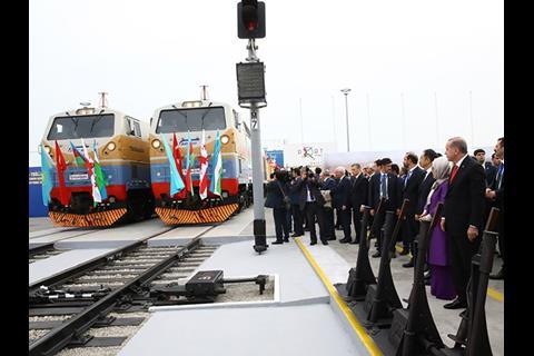 Turkey’s President Recep Tayyip Erdoğan said the BTK railway had become a reality because of the friendship of Azerbaijan, Turkey and Georgia.